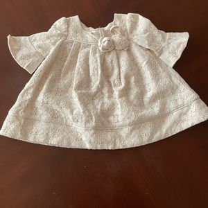 Laura Ashley London Exquisite Baby Lace Dress, Sz 12 Mos